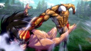 Eren (Titan form) vs The Armored Titan & ARMY of Titans Boss Battle | ATTACK ON TITAN