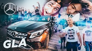 33 ЧЕЛОВЕКА ВНУТРИ GLA?! Битва двух команд в одном Mercedes-Benz + Сумасшедший фристайлер MC Palich