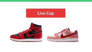LIVE COP ?|  Air Jordan 1 High '85 'Varsity Red', StrangeLove x Nike SB Dunk Low
