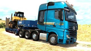 Euro Truck Simulator 2 - 8x4 Mercedes Benz Actros 39 Ton Bulldozer Pick Up