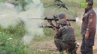 Курсанты харьковской академии нацгвардии учатся стрелять из БТРов и РПГ