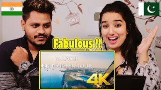 Indian Reaction On Karachi Helicopter Tour - 4K Ultra HD - Karachi Street View