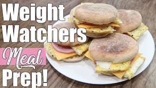 Weight Watchers Meal Prep | Cook With Me | Breakfast Sandwiches & Banana Bread Cake