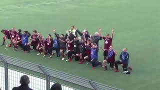 Real Agro Aversa - Campania Felix 1-0, esultanza a fine gara
