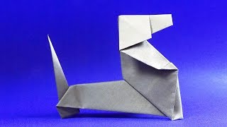 Оригами собака ТАКСА из бумаги ? Как сделать собаку из бумаги ? origami dog