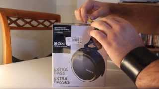 Sony MDR XB600 Headphone Unboxing