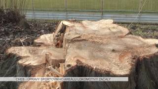 Cheb: Úpravy sportovního areálu Lokomotivy začaly (TV Západ)