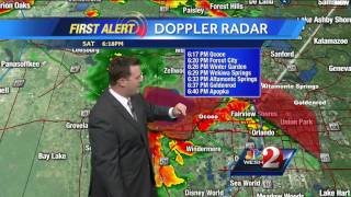 Storms slowly fade late tonight