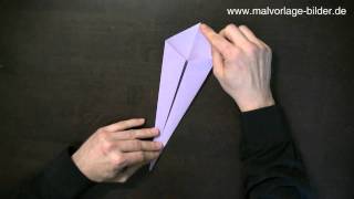 Origami Schwan Faltanleitung - Anleitung zum Falten