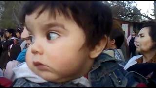 OMG Cute Baby Scared by how much he Loves his Country - [Baby Scared Of Mom Blowing Nose]