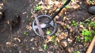 Откопали короткий меч. Dig out a short sword