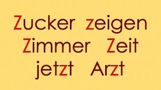 Deutsch Alphabet 8: W X Y Z