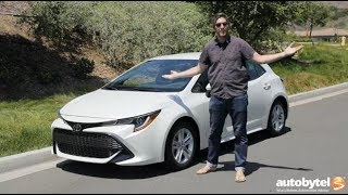 2019 Toyota Corolla Hatchback SE Test Drive Video Review