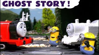Thomas The Tank Engine Ghost Game with Despicable Me Minions - Toy Trains Toys for Kids TT4U