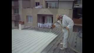 0535 989 76 28 SPREYX SPREY POLİÜRETAN UYGULAMA FİRMASI   İZMİR TRAPEZ SAC CATI