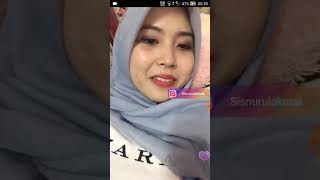 Bigo Live Hot Jilbob abu abu uting lancip