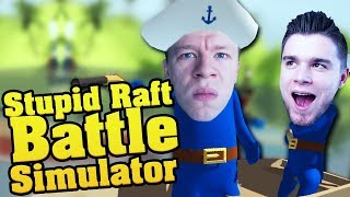BITWA NA OCEANIE! | Stupid Raft Battle Simulator [#2] /With: Plaga