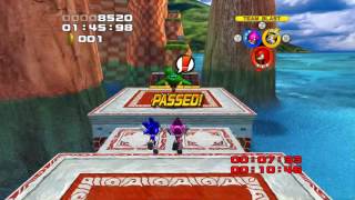 Sonic Heroes - Espio and Sonic go though Seaside Hill