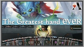 The greatest hand EVER | 250 card singleton deck [MTG Arena]