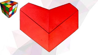 Как сделать СЕРДЦЕ из бумаги. Оригами сердечко. Поделки из бумаги