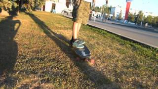 Как сделать трюк "Кросс степ" на лонгборде (Cross-step).