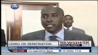 Cabinet secretary of interior Joseph Ole Lenku issues stern warning to refugees