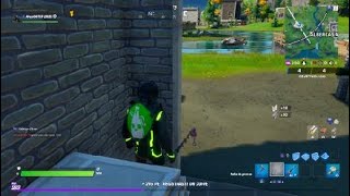 Fortnite - Desafio blandito vs viscoso (VISITA albercas adormecidas y pantano pegajoso en una lanch)