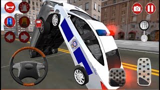 Türk Polis Oyunu #4- Polis araba oyunu, Direksiyonlu polis arabası Police Car Sim Android Gameplay