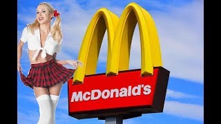 Sexy Schoolgirl pranks McDonalds! (FAIL!!!)
