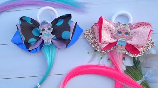 Бантики с прядями , мк /Bows with strands