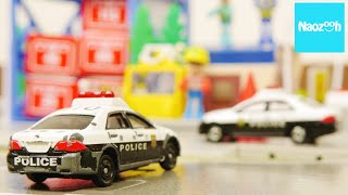 トミカ　魔法の箱　修理工場　コマ撮り　トミカタウン ／ Tomica, Tomica town, "The magical box - Auto‐repair shop -"