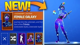 *NEW* Female Galaxy Skin Showcase with Fortnite Emotes/Dances!! Custom Fortnite Skin!