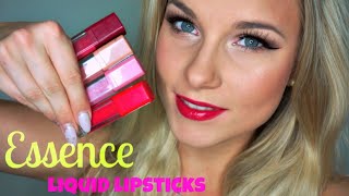Budget Brilliance ♥ Essence Liquid Lipsticks Swatches