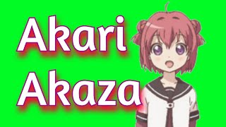 ✔️GREEN SCREEN EFFECTS: Anime Girl Dancing - Akari Akaza  - Yuru Yuri