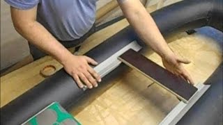 12. Как установить  крепеж ликтрос на надувную лодку