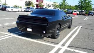 EXTREMELY LOUD, Blacked Out  SRT Challenger Straight Pipe