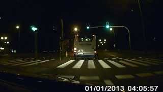 CAR Camcorder DVR PRESTIGIO ROADRUNNER 310 HD 720p  TEST video 3. NIGHT