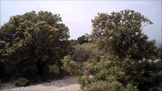 DRZ 400 S on Sierra de Salinas trails - (720p HD 808 Key Ring Spy Camera #16)