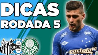 ARRASCAETA E +10 - RODADA 5 - DICAS CARTOLA FC 2018