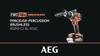 Perceuse à percussion AEG Brushless BSB18 C2 BL-X02C PRO18V - Présentation et tests