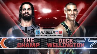 SETH ROLLINS vs JASON JORDAN - Madden 18 Tournament Rd. 1 - Gamer Gauntlet