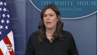 WATCH: Sarah Sanders, Secy. of Defense Mattis hold White House news briefing