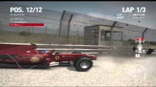 F1 2010 game - Crash Compilation