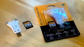 Review & Demo Of The Betionol SD Card Reader For iPhone, Windows, Mac OS, & More! Useful Device!