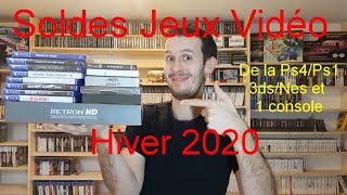 Soldes Jeux Vidéo Hiver 2020 : De la Ps4/Ps1/3ds/Nes et 1 console !!!