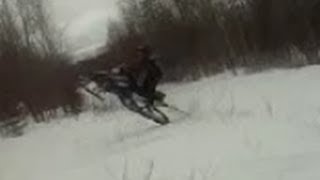 IQ Tail Walk Rangeley Maine Snowmobile 4/13/13 GOPR0537