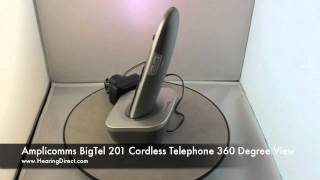 Amplicomms BigTel 201 Cordless Telephone 360 Degree View