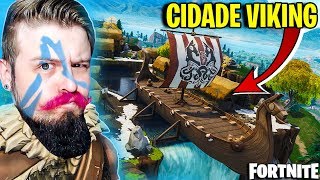 FORTNITE - SÓ UM VIKING SOBREVIVE NA CIDADE VIKING