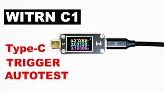QWAY C1 mini Type-C tester / Trriger / Autotest / Мини тестер WITRN