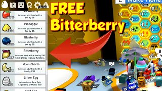 How to Get FREE Bitterberry's in Bee Swarm Simulator - BEESMAS UPDATE